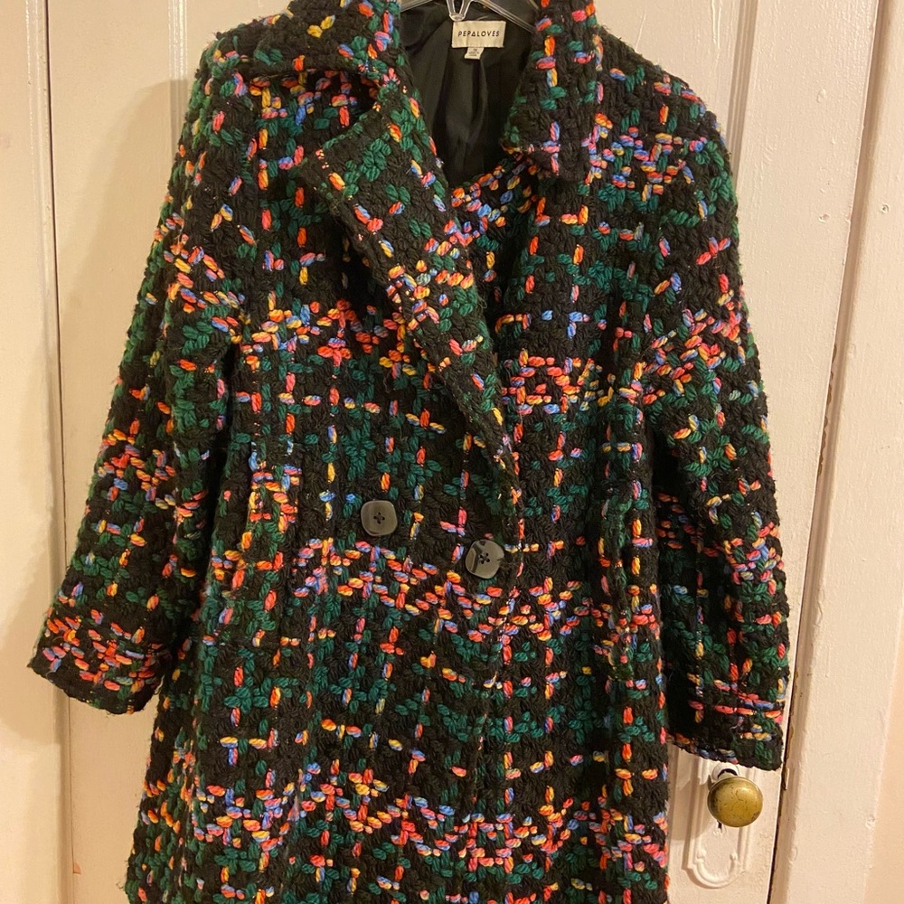 Anthropologie Pepaloveds Tweed Coat